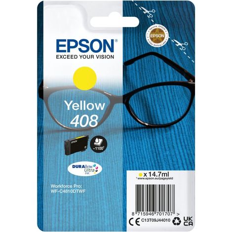 Cartucho de Tinta Original Epson 408 Amarillo Negro