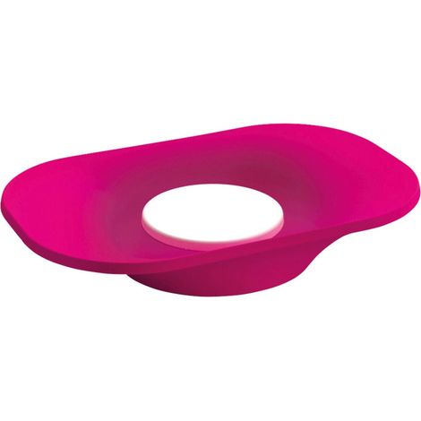Lineabeta - Saon Seifenschale aus Silikon / Fuchsia-Abs