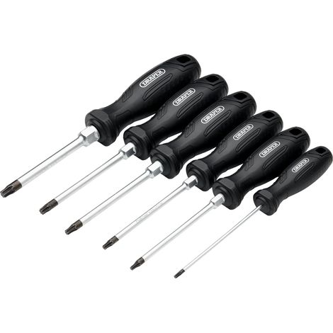 Draper TX-STAR Hard Grip Screwdriver Set – 6-Piece Precision Tool Kit for Professional and DIY Use