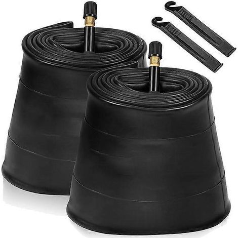 Lot de 2 chambres à air 20x4.0 pour fat bike avec valve AV 32 mm, chambres à air pour vélo (1/5)