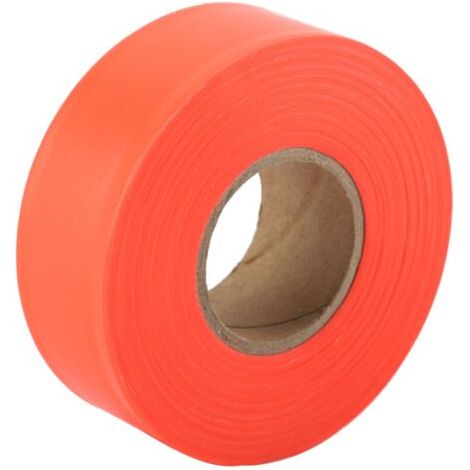 Ruban de signalisation haute visibilité pour camping, marquage en rouleau, ruban de signalisation, ruban de signalisation non adhésif pour jardin extérieur (orange) (1/5)