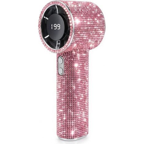 Ventilateur de Poche USB Rechargeable, Ventilateur Turbo Portable pour Activités Extérieures et Été,Rose (1/5)