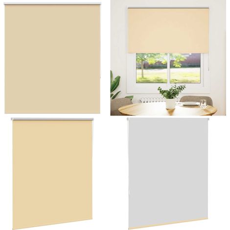 vidaXL Verdunkelungsrollo Beige 125x150 cm Stoffbreite 121,6 cm (1/5)