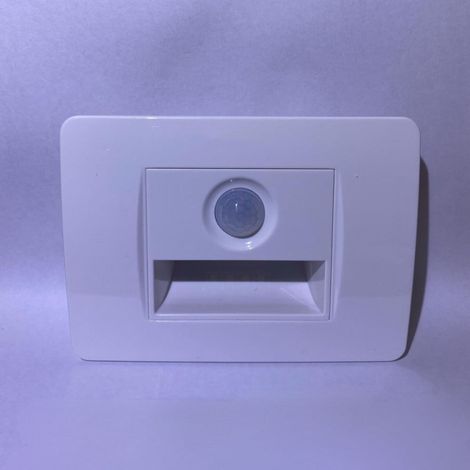 TrAdE Shop Traesio - Segnapasso Led Da Incasso Con Sensore 1.6w Bianco Luce Calda Automatico - (1/2)