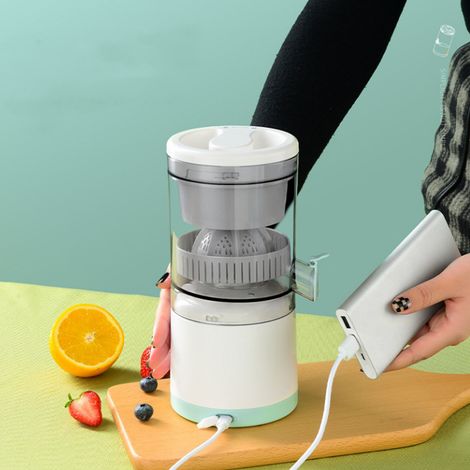 Mini presse-agrumes électrique portable et automatique pour la maison, idéal pour extraire le jus d'orange et de fruits (3,7 V, 45 W). (1/5)
