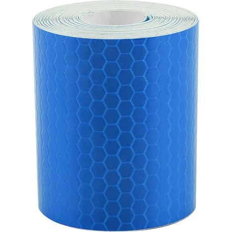 Ulisem5cmx3m Safety Adhesive Reflective Tape Roll Sticker For Trailers Cars Bikes Blue (1/4)