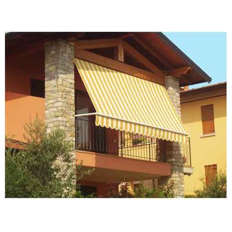 TENDA DA SOLE A CADUTA 300x250 cm - Colore Giallo/Bianco