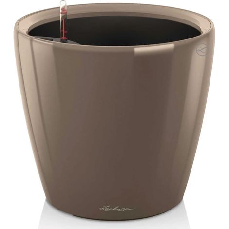 LECHUZA CLASSICO Premium LS 28 Komplettset taupe hochglanz