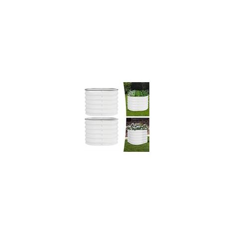 Rundes Hochbeet, 2PCS Gartenbeete, Outdoor-Garten Hochbeetkasten,
