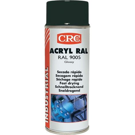 PINTURA ACRYLIC PAINT RAL 9005 NEGRO BRILLO 400 ML - CRC