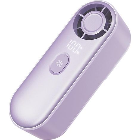 Mini-ventilateur pratique : port de charge Type-C, réglage sur 100 niveaux, écran numérique HD, ventilateur de poche à 5 vitesses. (1/5)