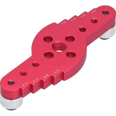 Kit de guide de perçage à goujon, guide de perçage à main résistant à l'usure de haute précision avec embouts de 6 mm 8 mm 10 mm pour le positionnement des trous droits pour(12 pièces) (1/5)