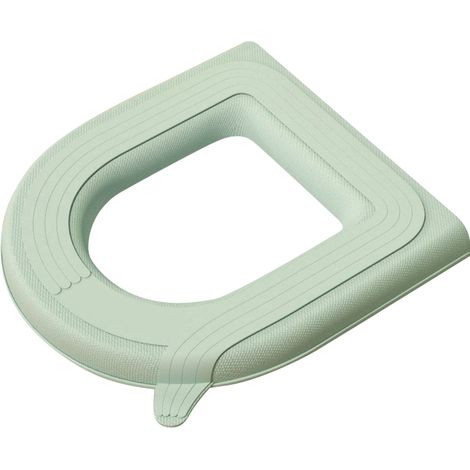 Coussin De Siege De Toilette - EVA Souple Lavable Avec Poignee - Compatible Tous Modeles Ronds U Rectangulaires - 1 Piece (1/5)