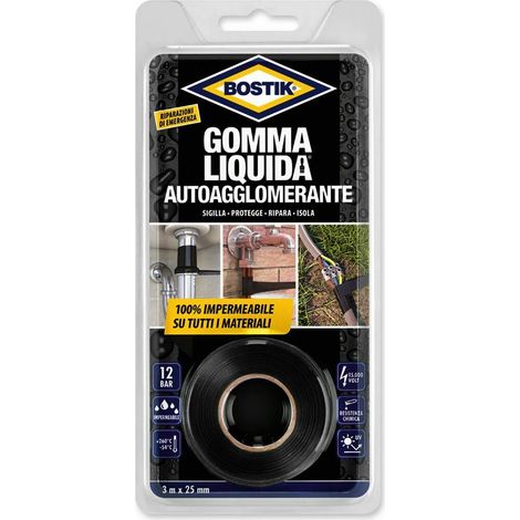 Bostik Nastro Gomma Liquida Autoagglomernate 3x25 mm (1/10)