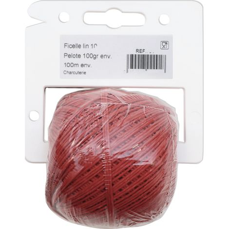 Rotwein-Linien Faden für Wurstwaren 100 g 100 m 3,5/3 – Le Pratique