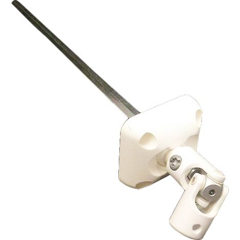 Zurfluh Feller – Sortie de caisson entrée femelle Ø12 – Sortie 6P7 – Longueur 315mm – Embase en polyamide blanc pour installation sous caisson (1/5)