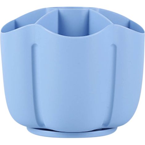 Pencil Holder - 6 Compartment Desk Organizer - For Office School Cosmetic Storage - ABS Plastic - 13.5 x 12.7 cm - 1 Unit (1/5)
