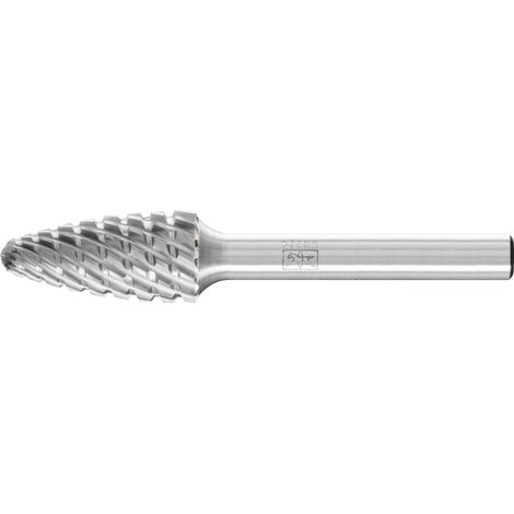 PFERD TOOLS Hartmetall Hochleistungsfrässtift Rundbogen RBF Ø 12x25 mm Schaft-Ø 6 mm TITANIUM für Titan (1/4)