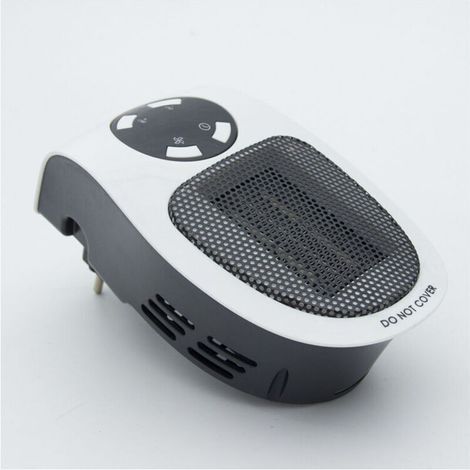 Réchauffeur de Merveille 500W, Mini-convecteur portatif avec télécommande, Chauffage électrique Individuel à 3 Niveaux en céramique pour la Maison et Le Bureau Use-220V (1/4)