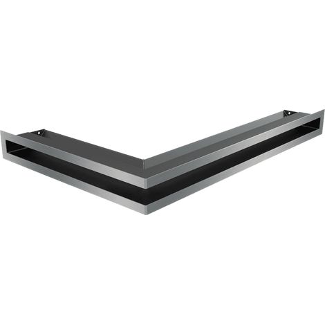 Eck-Lüftungsgitter LUFT rechts 40x60x6 Edelstahl (1/5)