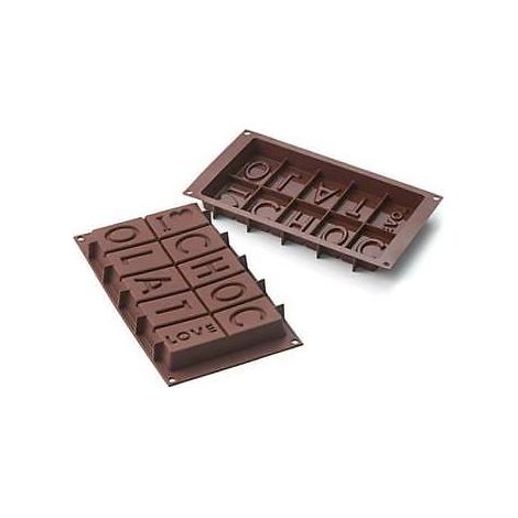SILIKOMART STAMPO STAMPI SILICONE LOVE CHOCOLAT CIOCCOLATO TORTE SF 173