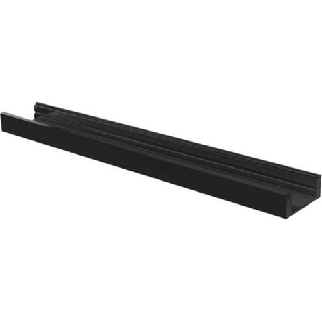 Slimline 7 mm - profilo in alluminio per strisce LED - nero - 2 m (1/3)