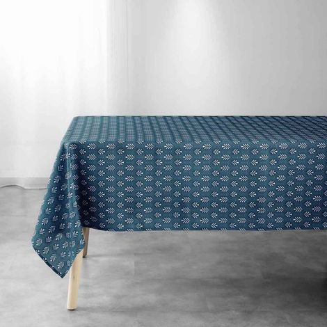 Nappe Imprimée "Manuella" 145x240cm Bleu (1/3)