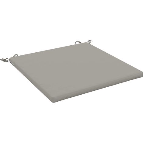 Coussin de siège 1 pièce SOEST 100 % polyester Gris vidaXL