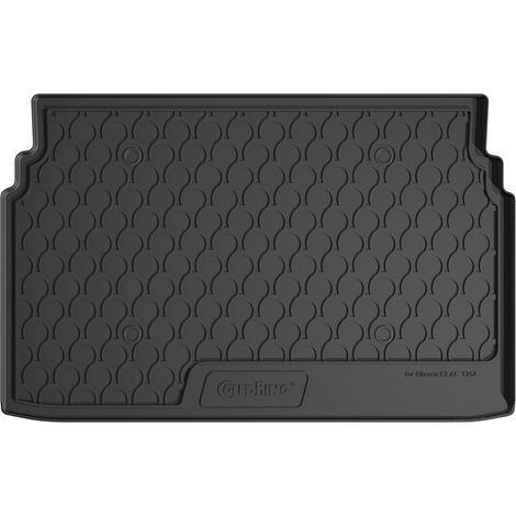 Vasca baule su misura in gomma sintetica - compatibile per Citroen C3 Aircross (10/1707/24) baule alto