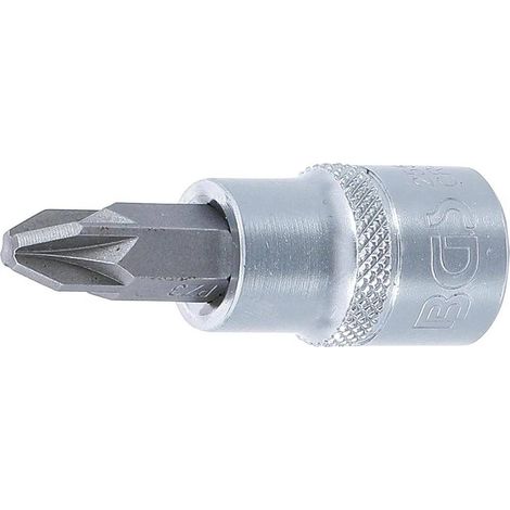Douille à Embouts 10 mm (3/8) Cruciforme PZ3 - Précision et Robustesse, Acier, Pro - D-Work