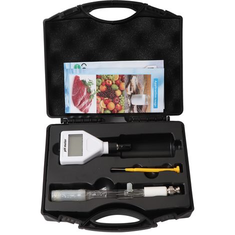 pH-mètre numérique portable testeur sol eau viande affichage LCD rétroéclairé précis ABS (1/5)