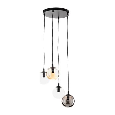 [NEUWERTIG] B-Ware Euluna Hängeleuchte Glassy Hängelampe Deckenlampe Lampe Leuchte 4 Flammig Rund