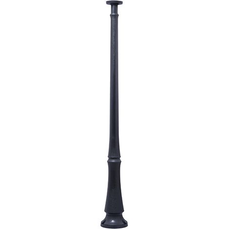 Farola globe 1xe27 11w con pulsador cct (3colores) ip55 al.227xd.30cm resina negra