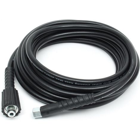 Tuyau Haute Pression - 8 M - 2300 Psi - Raccord M22 - Pour Nettoyeur Haute Pression À Eau Froide (1/5)