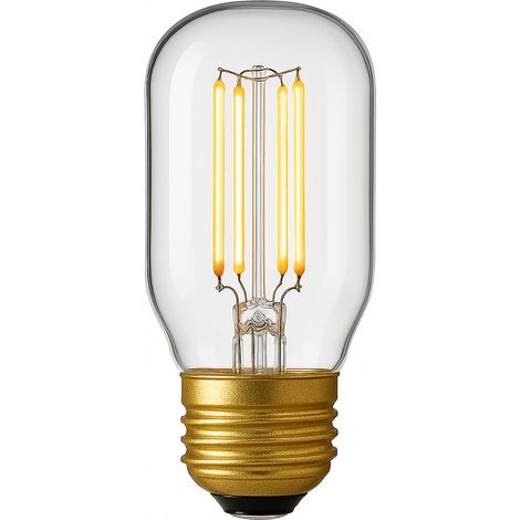 Lampadina filamento trasparente tubolare E27 — 4x11 cm