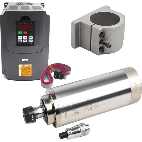 Motore mandrino, potenza 2,2 kW, design con raffreddamento ad aria, kit completo (1/2)