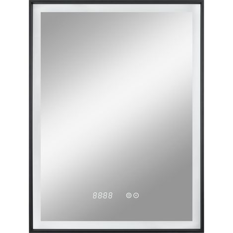 Paco Home LED Spiegel Bad Badezimmer Touchschalter Memory-Funktion Elegant Modern Kosmetik Typ 4, 60x80 cm