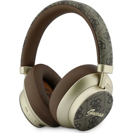 Guess Bluetooth ENC 4G Gold Script Metal Brown Over-Ear-Kopfhörer (1/5)