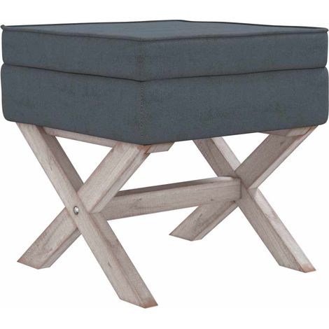 Maison Exclusive - Sgabello Portaoggetti Grigio Scuro 45x45x49 cm in Velluto (1/5)