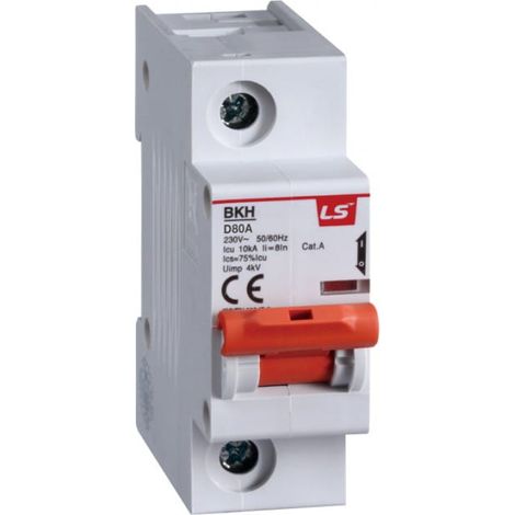 Interruttore automatico 1P D 63A 10kA AC BKH 06110333R0