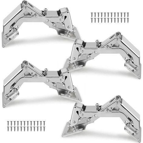Charnière hydraulique grand angle sans trou avec amortissement Charnière hydraulique sans trou Charnière à coussin grand angle sans trou Convient pour salle d'outils (1/5)