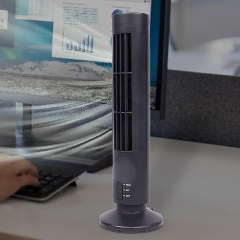 Ventilatore a torre, ventilatore a piantana, raffreddamento per la casa, design oscillante, 343 cm, nero (1/5)