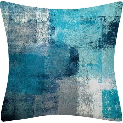 Fundas de cojín de 40x40cm, juego de 2 fundas de cojín de arte abstracto - Funda de almohada decorativa de galería contemporánea para dormitorio, sofá y sala de estar.1 (1/5)