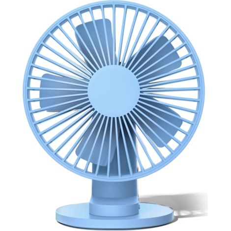 Ventilador portátil VH, enfriador de aire eléctrico de escritorio USB, 15 cm (6 pulgadas), 3 velocidades, clip oculto, batería de 2000 mAh, ángulo ajustable, recargable, mini ventilador práctico.