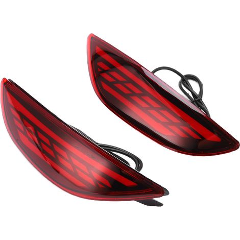 Feux de pare-chocs arrière pour berlines Hyundai Accent 2012-2016, dotés d'une fonction trois-en-un comprenant feux de jour, feux de freinage et clignotants. (1/5)