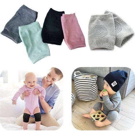 Protège-genoux lot de 5 paires - genouillères antidérapantes et respirantes pour bébés de 0 à 3 ans, 11,5 x 8,5 cm (1/5)