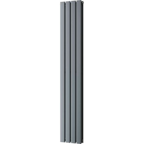 Typhoon - Anthracite Vertical Radiator H1600mm x W272mm Double Panel