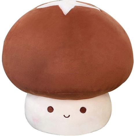 Peluche champignon de 23 cm, animal en peluche champignon mignon, poupée en peluche, coussin champignon kawaii, décoration, cadeau pour enfants (marron, 23 cm) (1/5)