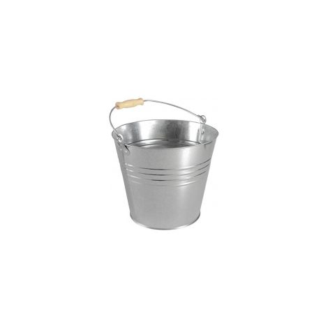 Cubo ligero de acero galvanizado, 10 L, 255 mm OUTIFRANCE