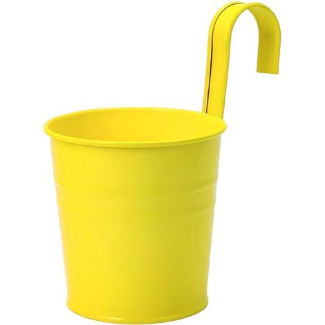 Maceta, 5 piezas, 600 ml, 10 x 10 cm, Cubo de metal, Maceta, Jardinera colgante, Maceta colgante de hierro, Cubo, Jardinera de metal (1/5)